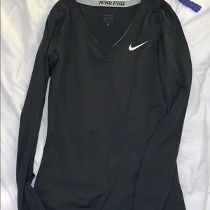 Black nike athletic undershirt